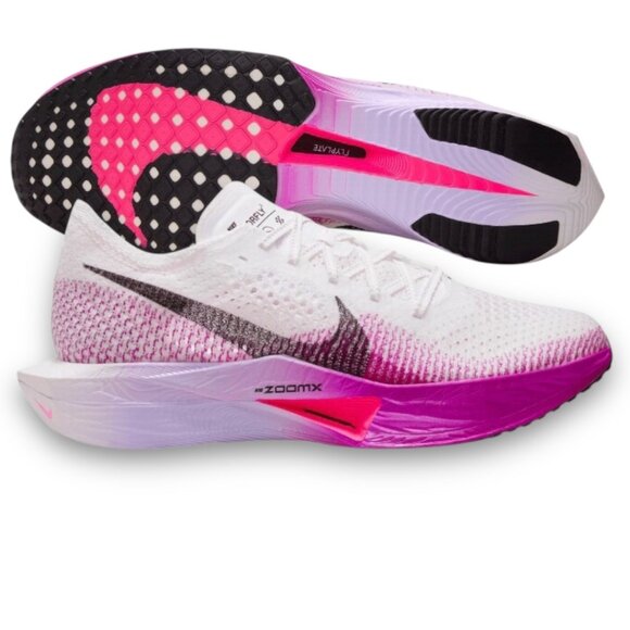 Nike ZoomX Vaporfly Next% 3 White/Purple Mens Running Shoe Size 8 DV4129 104 - Picture 1 of 8